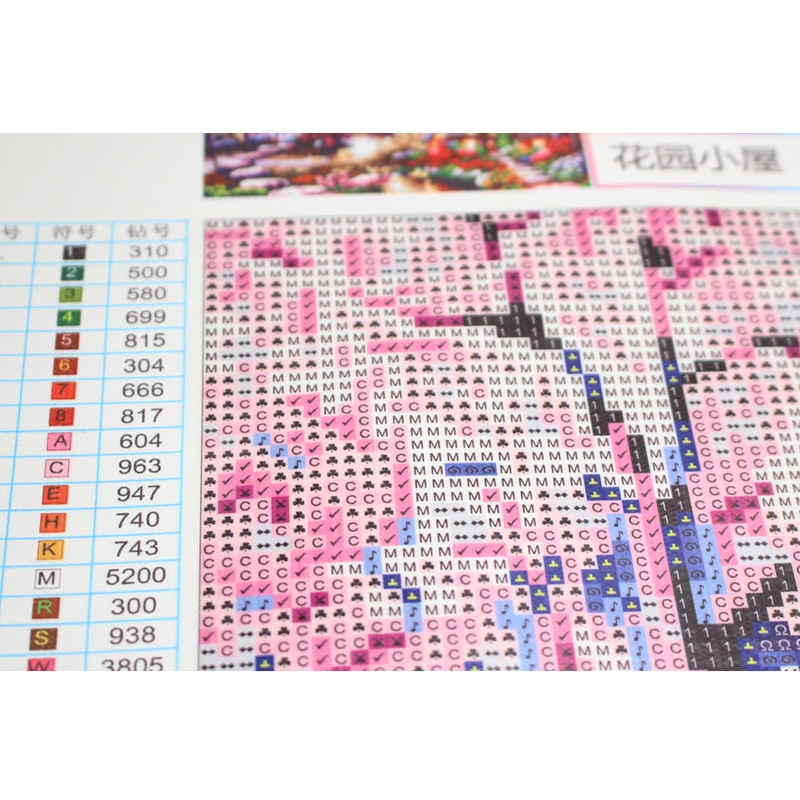 Tableau rond en mosaïque cristal avec strass | Nouvelle peinture, bricolage diamant, point de croix, paysage de maison de lac, broderie diamant, mosaïque