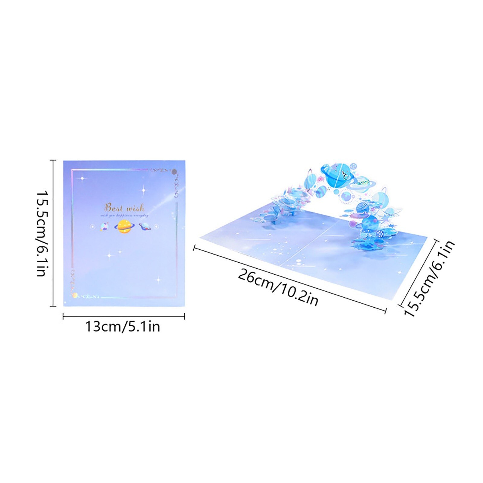 Tarjetas Pop-up 3d, tarjeta de cumpleaños para niña, niño, esposa, marido, tarjeta de felicitación de cumpleaños, tarjetas postales de con pegatinas para sobres # p30