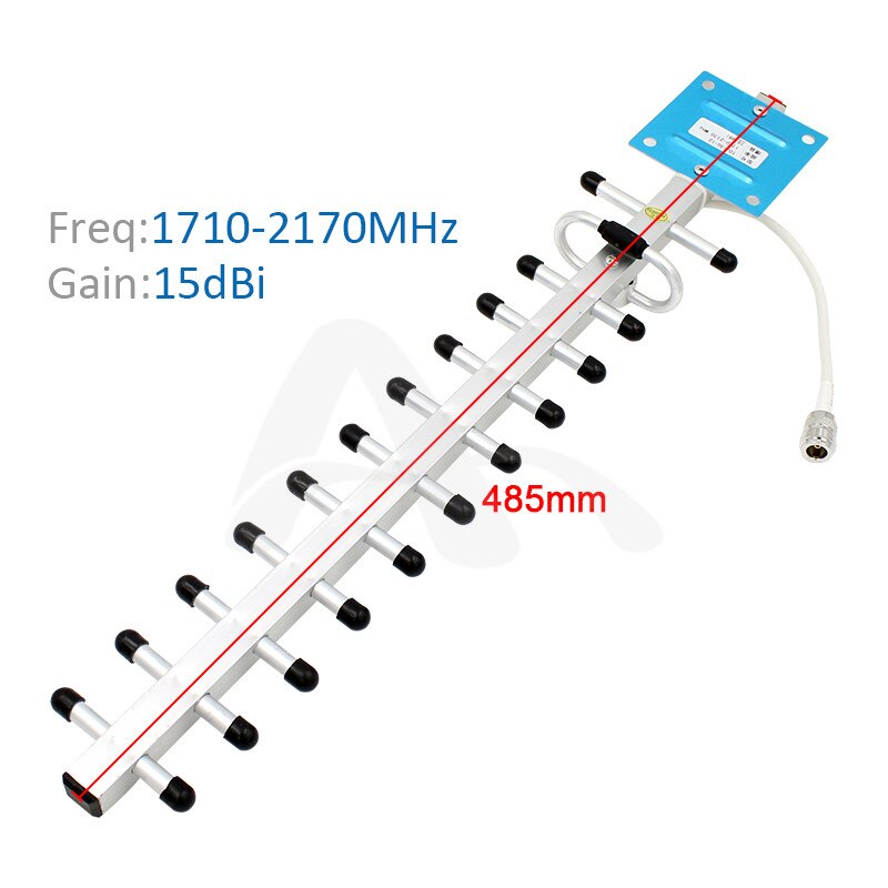 yagi antenna 3G 4G outdoor 15DBi 1710-2170mhz GSM External antenna CDMA with N female connector antenas for signal repeater
