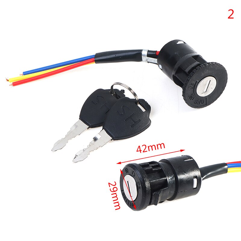 Interrupteur d'allumage clé de verrouillage de puissance universel vélo électrique vélo Portable anti-poussière pièces de cyclisme pour Scooter électrique: A2
