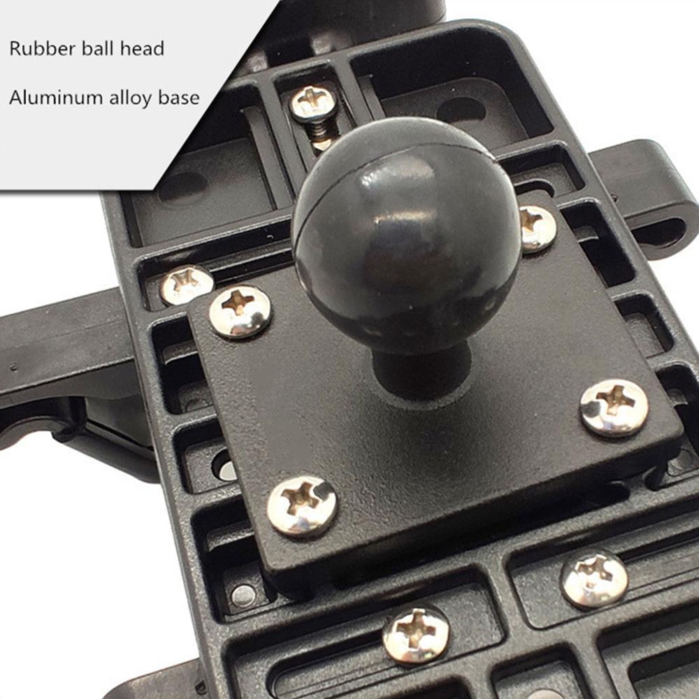 Aluminum Alloy Square Mounting Base with 1 Inch Ball Head Mount for Zumo 400/450/500/550/660 Rider GPS for Motorcycle Bicycle