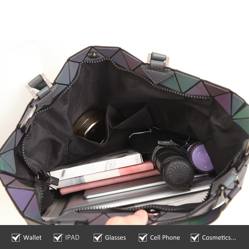 LOVEVOOK femmes sac à main bandoulière sacs à bandoulière pour dames grande capacité pliable Totes Hobos sac géométrique sac holographique