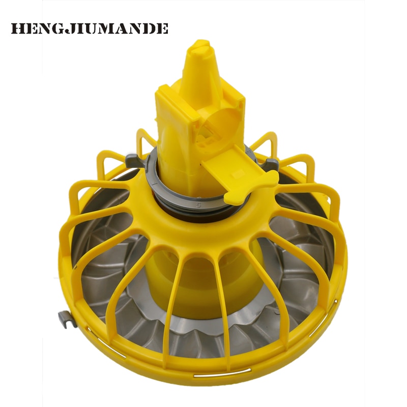 Cubo de alimentación automático de Material para pollos, línea de ensamblaje para granja avícola, ingeniería de automatización, bandeja de plástico, 1 unidad: YELLOW