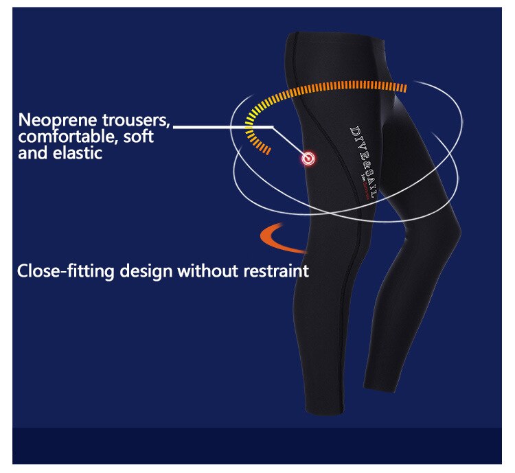 Mannen Vrouwen Thicken Warm 3 Mm Neopreen Duiken Broek Scuba Snorkelen Surfen Winter Warm Wetsuit Broek Duik Lange Broek S-3XL