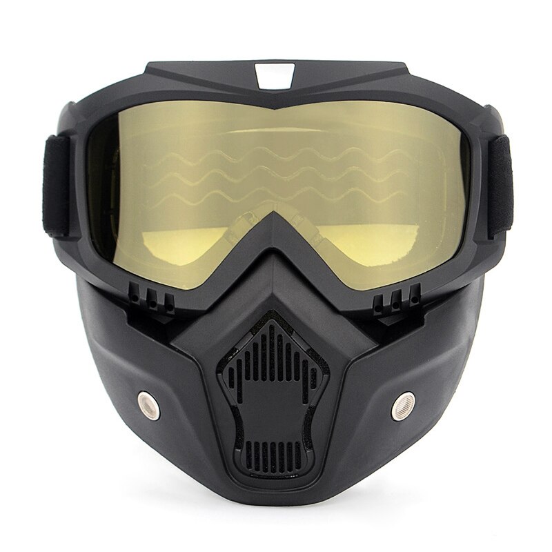 Motorcycle Face mask Goggles Ski goggles Motorbike Motor Open Face Detachable Goggle Helmets Vintage Glasses: a3
