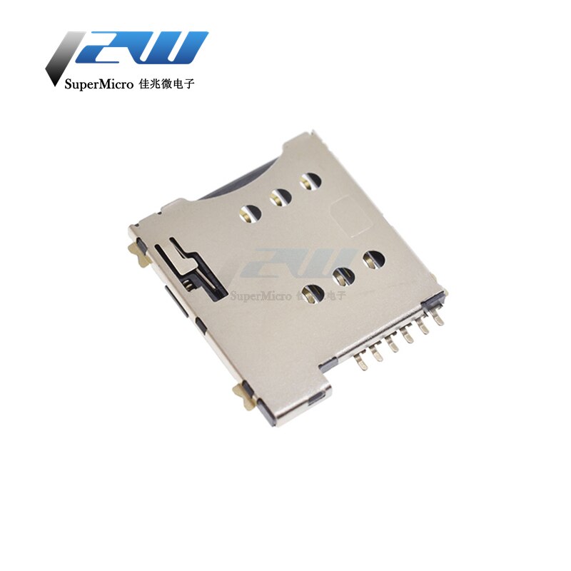 6 pin push micro SIM card slot holder slot connector replacement, KA-285