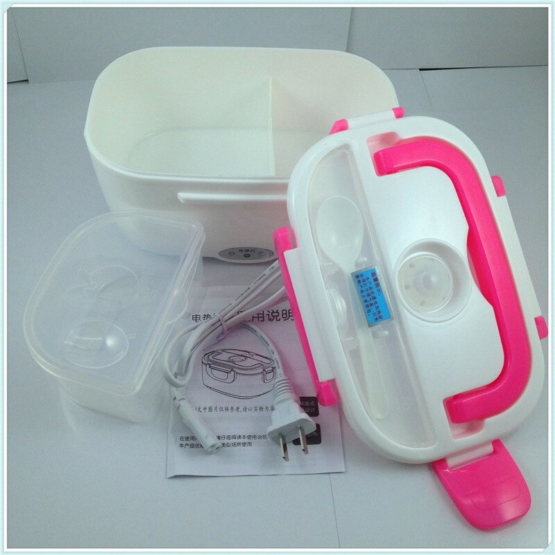 Multi-function electric lunch box home Plug-in heating insulation portable single-layer compartment lunch box 110V 220V