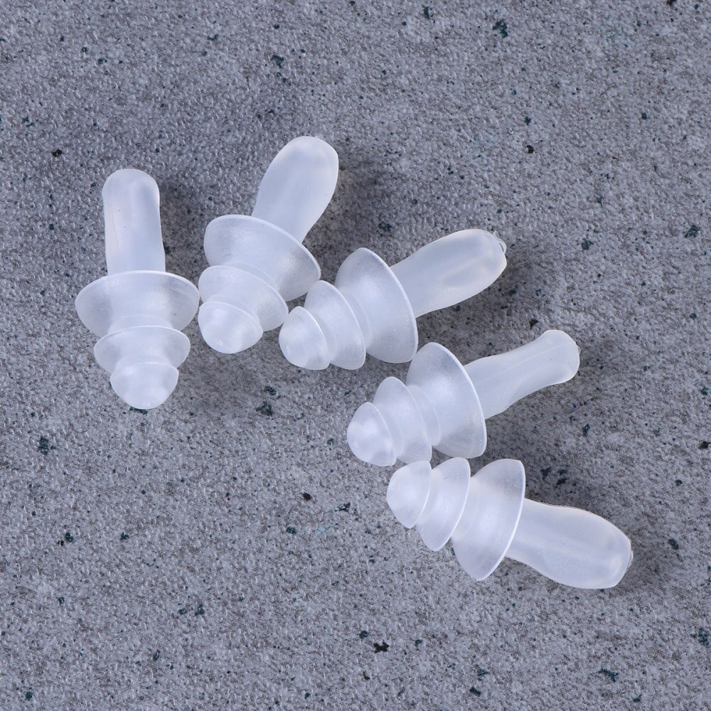 40pcs Silicone Earplugs Water-proof Ear Plugs Sleep Noise Reducing Ear Plugs (Transparent)