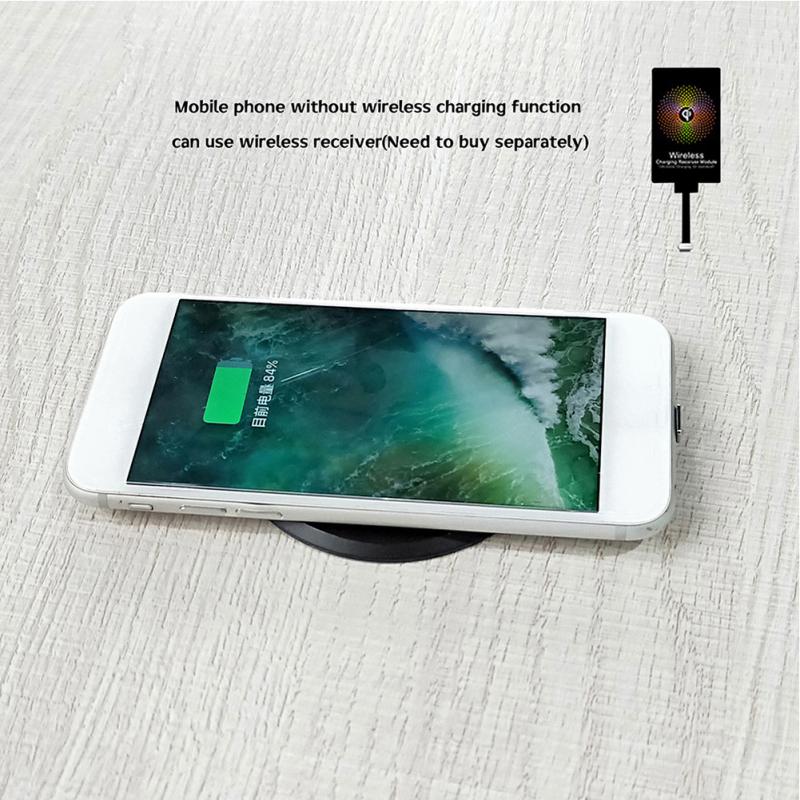 Meubles de bureau rapide téléphones mobiles maison USB Table intégrée ronde gain de place monté chargeur sans fil bureau en plastique
