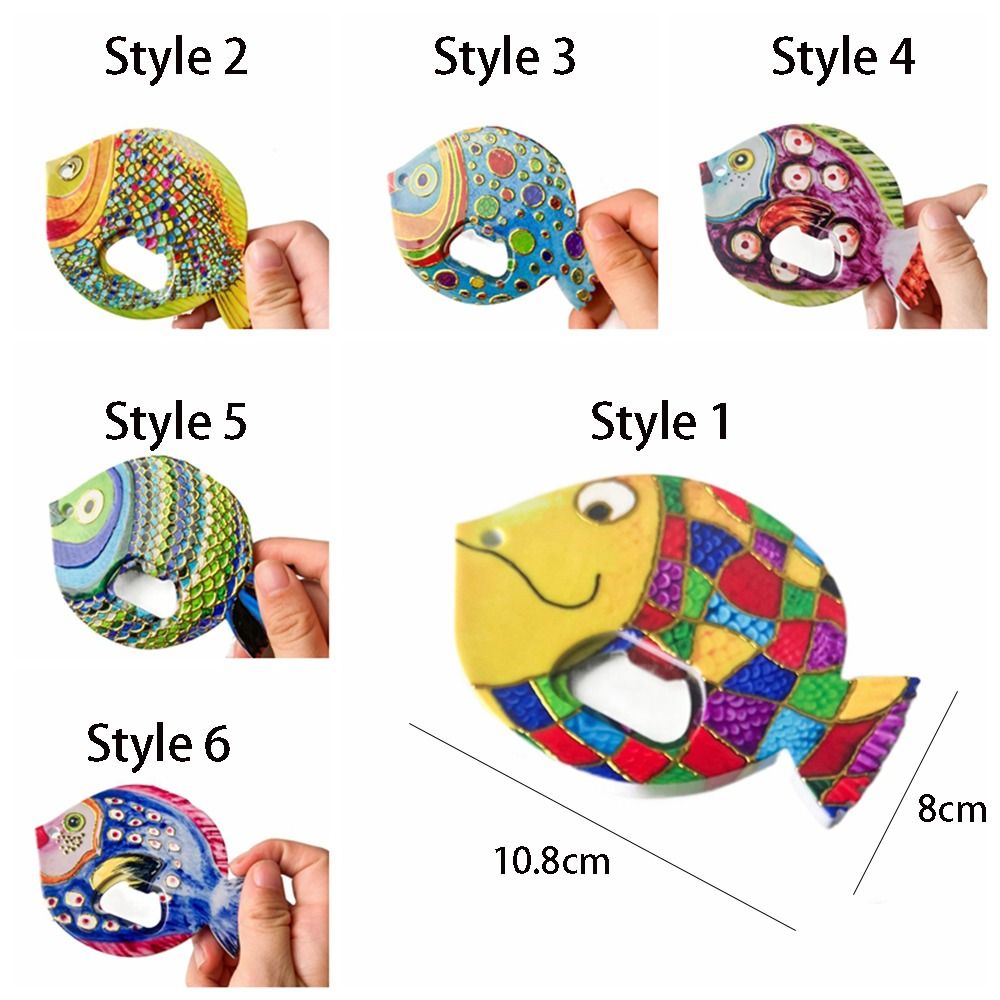 Wohnkultur Harz Fett Kopf Fisch Flasche Opener Kreative Tragbare Kühlschrank Aufkleber DIY Nette Kühlschrank Magnet Spind Schrank