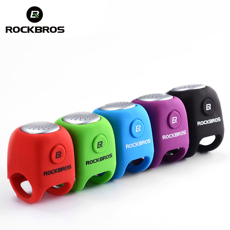 Rockbros 90 db elcykel cykelhorn larmklockor säkerhet mtb cykling styreklocka silica gel ring cykeltillbehör
