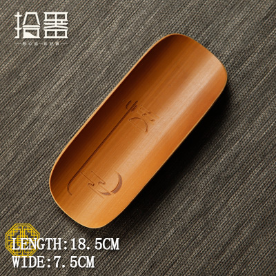 Thé sculpté en bambou fait à la main, fait de bambou naturel, tasse à thé Lotus Zen, accessoires pour service à thé: 08