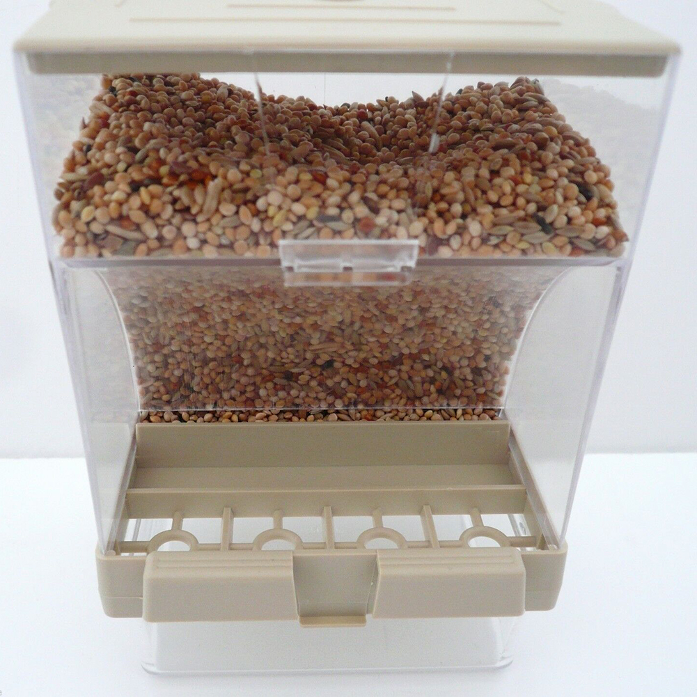 Bird Pet Seed Gravity Feeder Parrot Pigeon Splash Proof Bird Automatic Feeder Pet Automatic Feeder Automatic Food Container