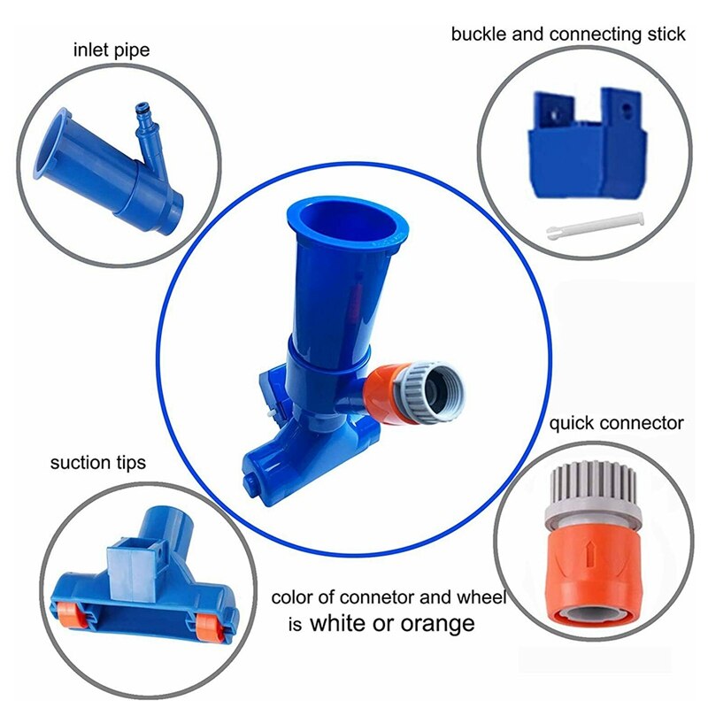 Pool Vacuum Cleaner Swimming Pool Vacuum Connector Inlet Portable Detachable Cleaning Tool CNIM