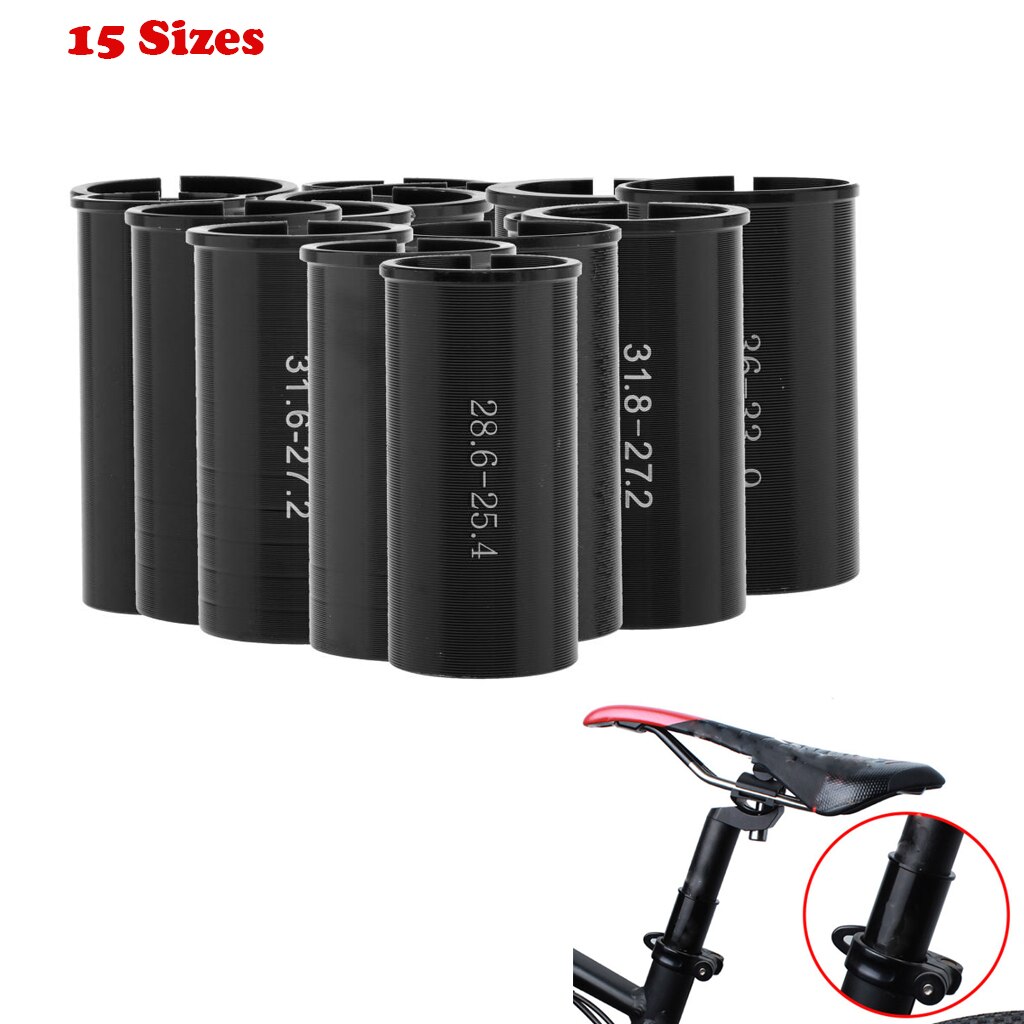 Adaptateur De Tige De Selle Vélo 33.9mm - Alu Noir - Réducteur Pour Tube De Selle