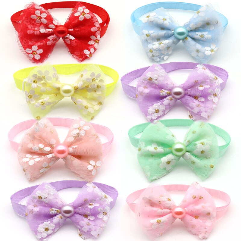 Accesorios para cachorros de 30/50 Uds., pajarita para cachorros, pajarita para perros pequeños, accesorios para perros, accesorios para mascotas, suministros para mascotas de lujo: 50 pcs