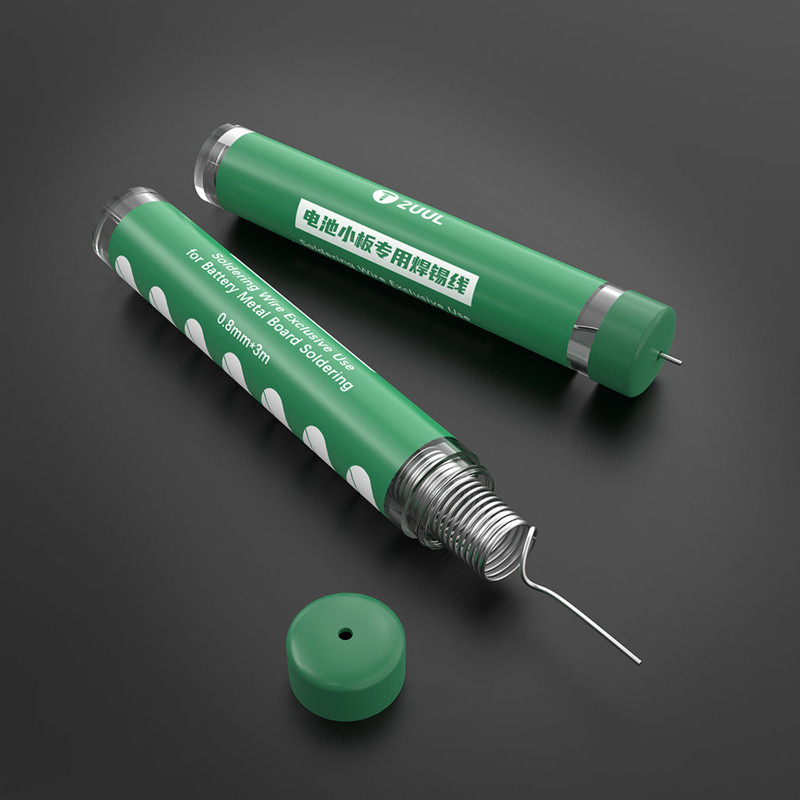 2UUL SC39 Soldering Wire for Mobile Phone Battery Metal Board 0.8mm*3m No Need Spot Soldering Machine Welding Tin Line