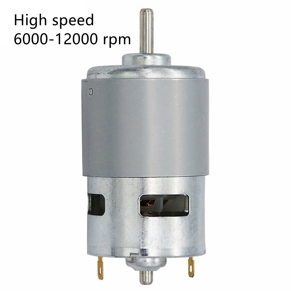 795 DC Motor Double Ball Bearing Ball Bearing Gear Motor Brush DC Motor Lawn Mower Electric Motor Low Noise: High speed