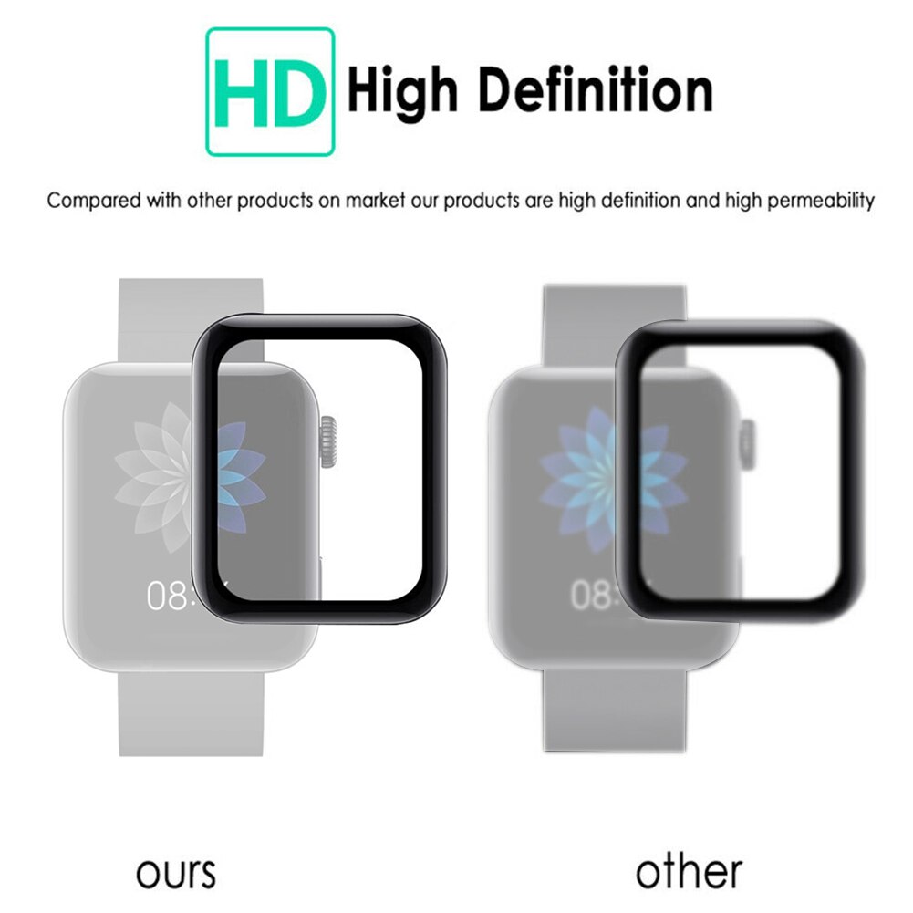 2 Stuks Guard Anti Scratch Slijtvast Volledige Dekking Glas Film Vervanging Hd Beschermende Horloge Screen Protector Voor Xiaomi