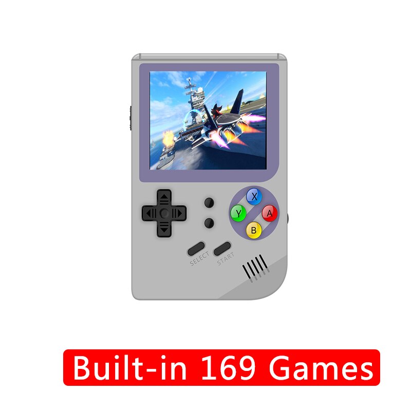 Juego Retro ANBERNIC RG99 99 videojuegos mando de juegos integrado en 169 juegos clásicos para niños jugadores nostálgicos para niños: Grey