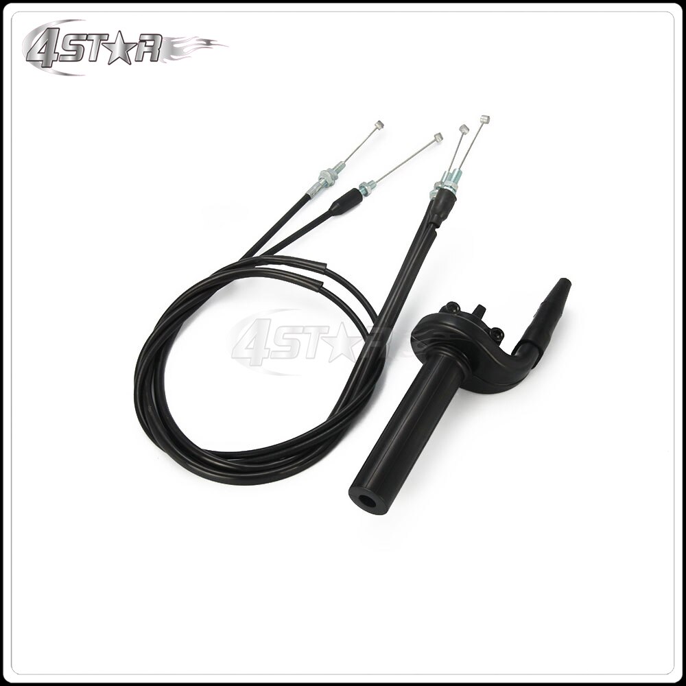 Motorbike Black FCR Throttle Tube With Pull Push Cables For KAWASAKI KX250F KX450F KLX450F SUZUKI RMZ250 RMZ450