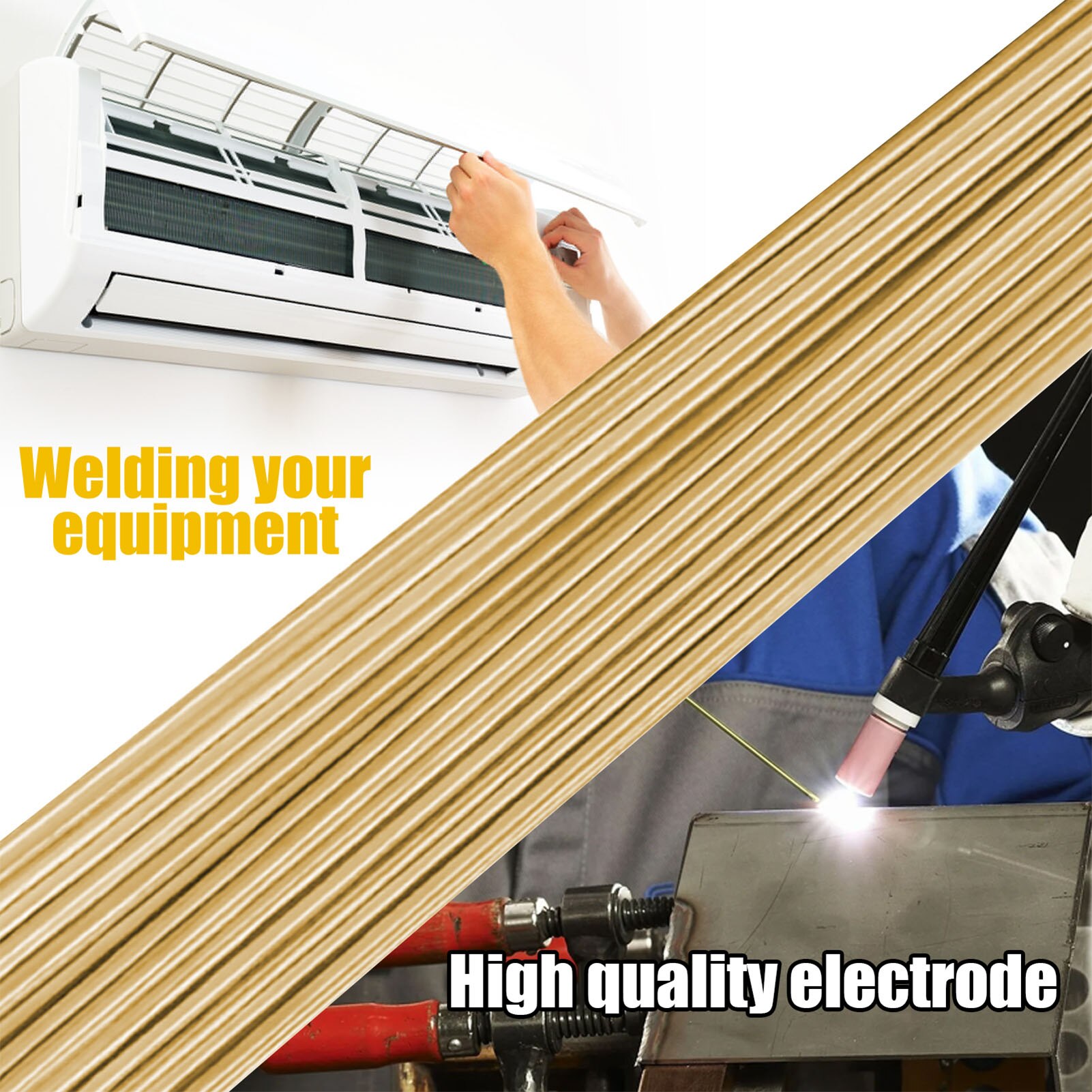 10/20PCS Brass Welding Brazing Rods For Air Conditioning Refriges