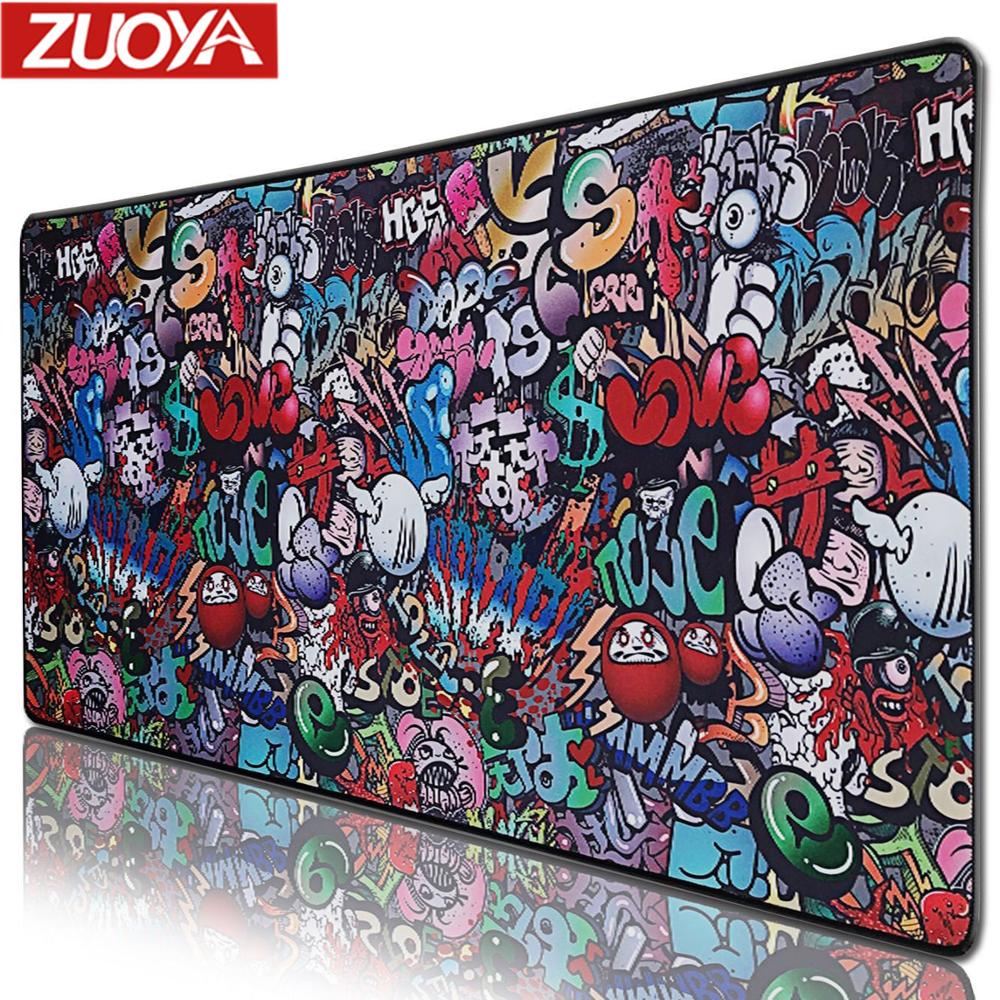 ZUOYA Extra Large Mouse Pad Old World Map Gaming Mousepad Anti-slip Natural Rubber with Locking Edge Gaming Mouse Mat: TUYA / 900X400mm