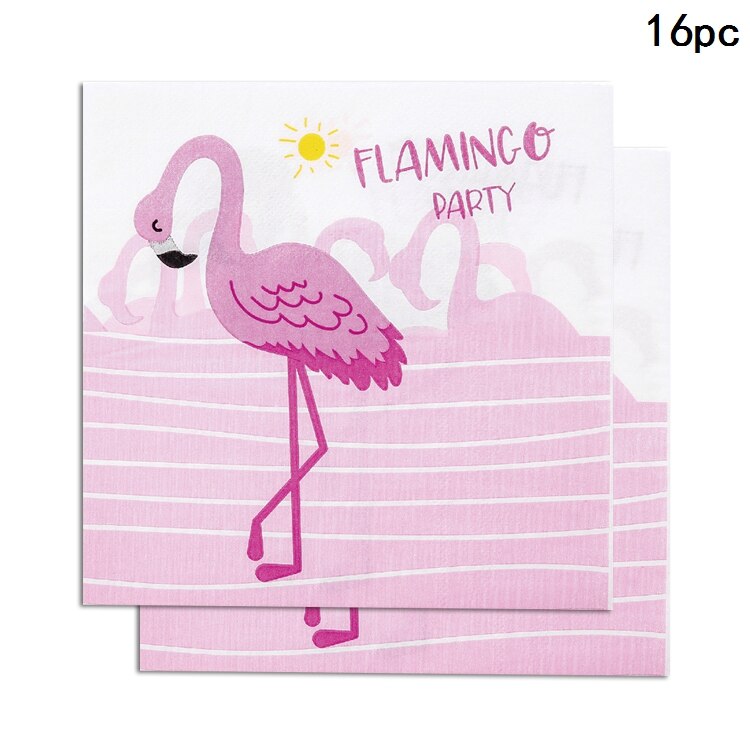 Juego de vajilla desechable de flamenco rosa para niños y niñas, servilletas, vasos, servilletas, decoración de feliz cumpleaños: Gris claro