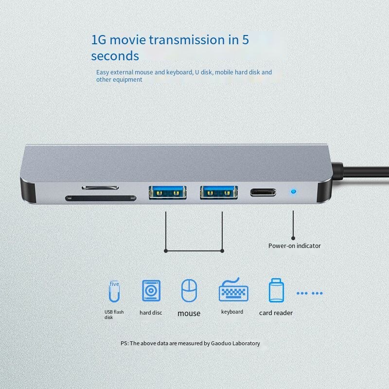 Xncorn conveniente 6in1 tipo-c hub docking station multifuncional usb c hdmi notebook docking station