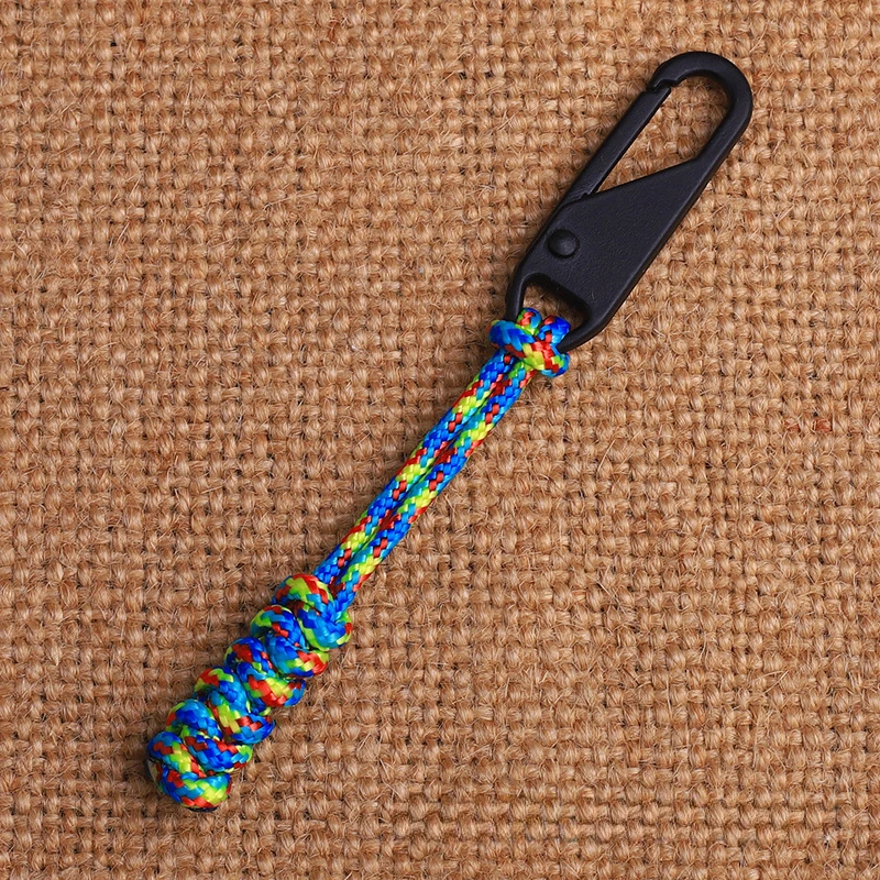 5 stks Ritstrekkers Duurzaam Slijtvast Koord Rits Vervanging Ritsen Handig Verlengen Puller: Black