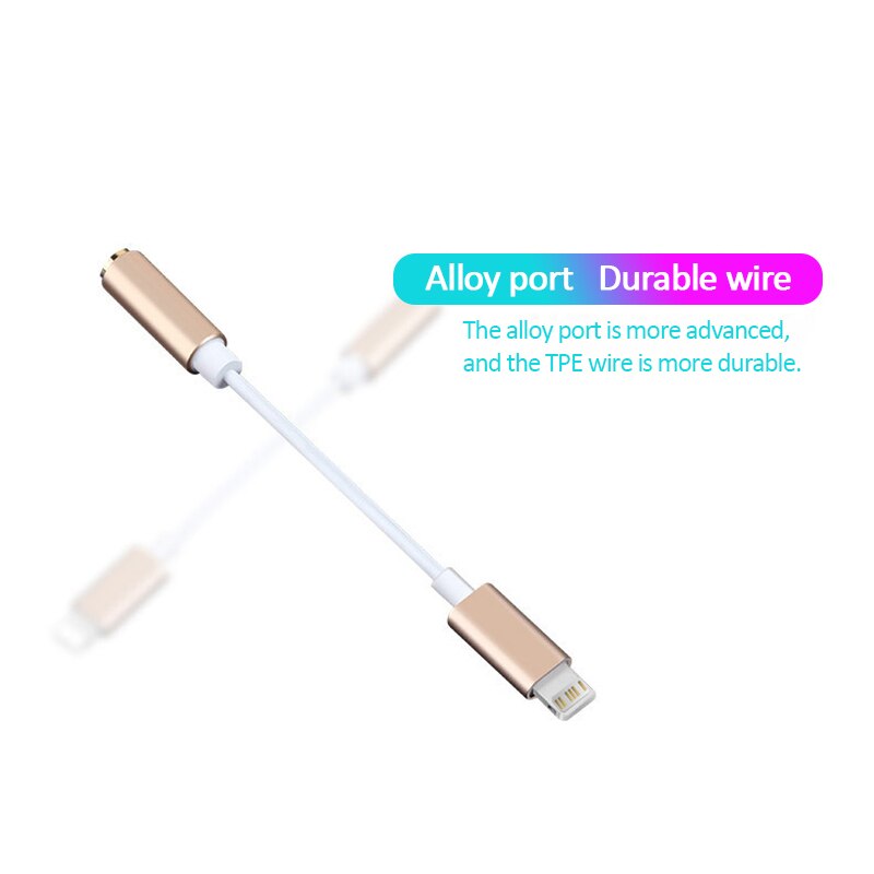 Adaptateur de casque pour IOS, séparateur Audio Aux pour IPhone 13 12 11X8 7 Plus, adaptateur d&#39;éclairage à 3.5mm, câble de prise d&#39;écouteurs