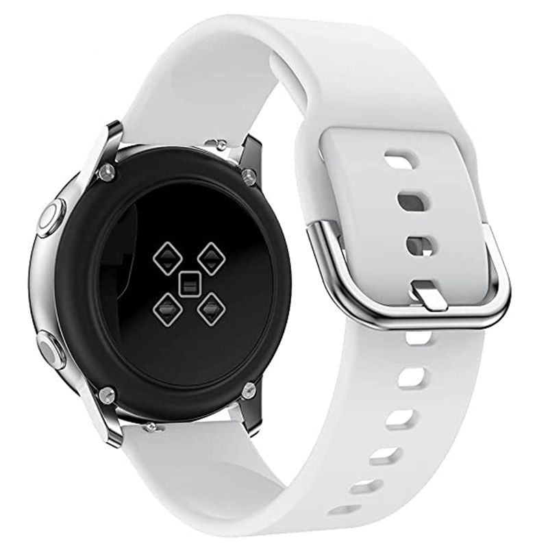 20mm/22mm- reim til amazfit gts /2/2e/3/4 gts 2 mini/gtr 4/3/ pro /47mm/ gtr 2/2e/ stratos 2/3 silikonarmbånd amazfit bip klokkerem: Xxl / Hvit