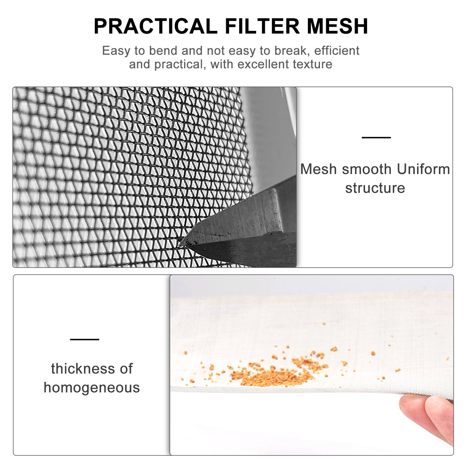 5pcs 304 Stainless Steel Woven Wire Mesh Metal Garden Filter Pest Mesh Proofing Mesh 30x21cm