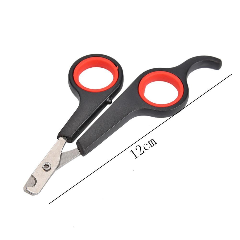 Pet Nail Toe Clipper Scissors Dog Cat Claw Grooming Trimmer Pet Nail Toe Clippers Animal Claws Scissor Stainless Steel Cut: Black