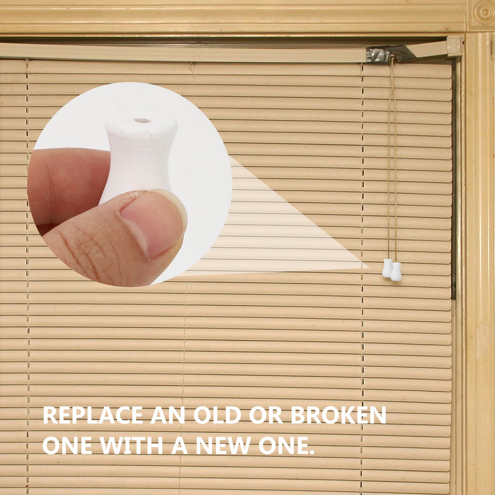 1 Set Of Drawstring Louver Pulley Controller Chain Roller Blind Lifting Tools Window Treatments Hardware