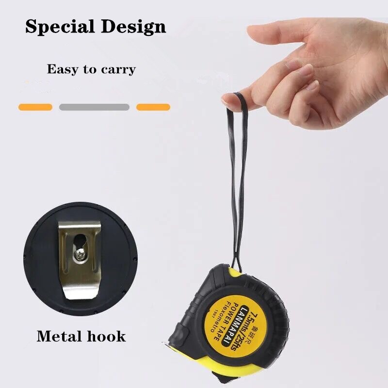 Luban ruler Feng Shui tape measure shell rubber resistance measurement tool stainless steel tape measure