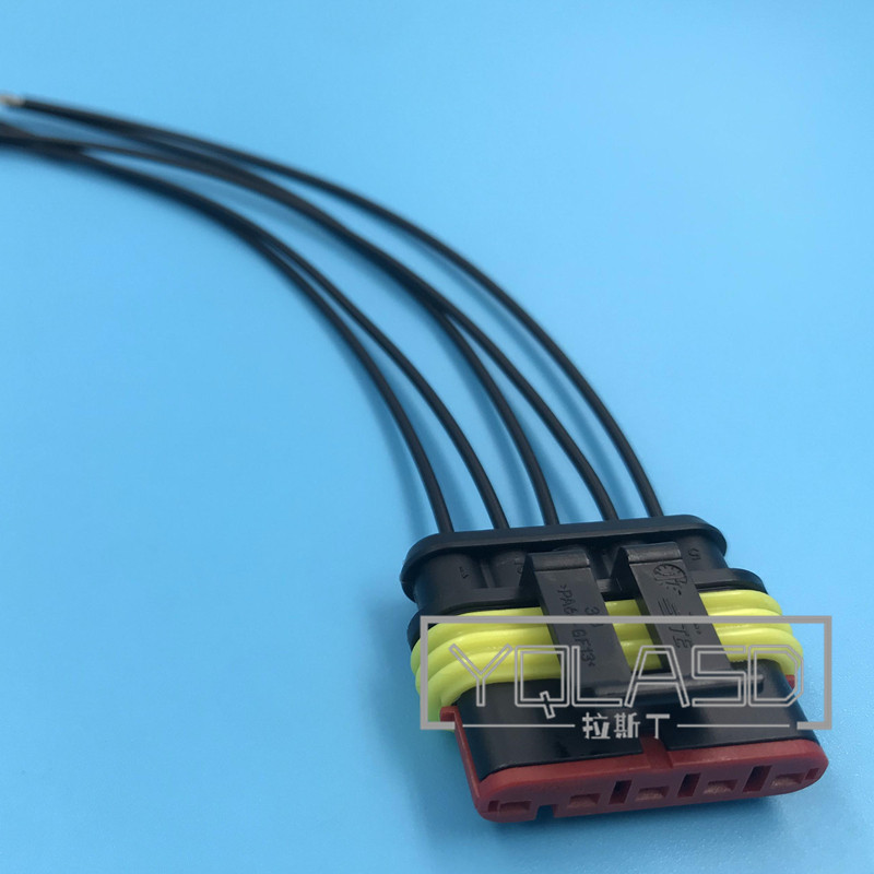 1 Set 5 Way 282089-1 282107-1 Superseal Automotive Socket AC Assembly Car Plastic Wire Harness Connector For Auto: PURPLE