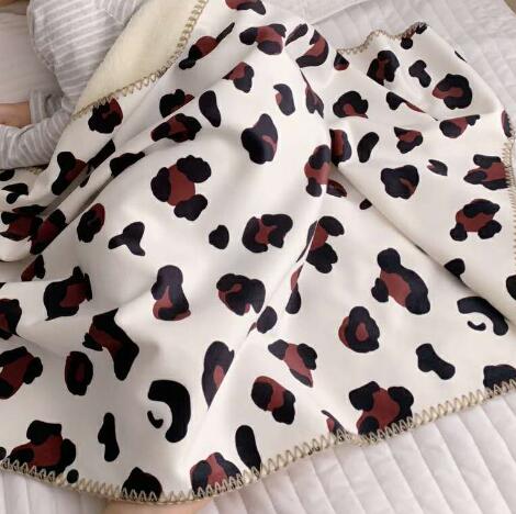 Barn filt baby swaddle filt sammet småbarn leopard utskrift sov sjal barnvagn filtar bomull 100*68cm bxx 008: 100 x 68cm- bxx 008f