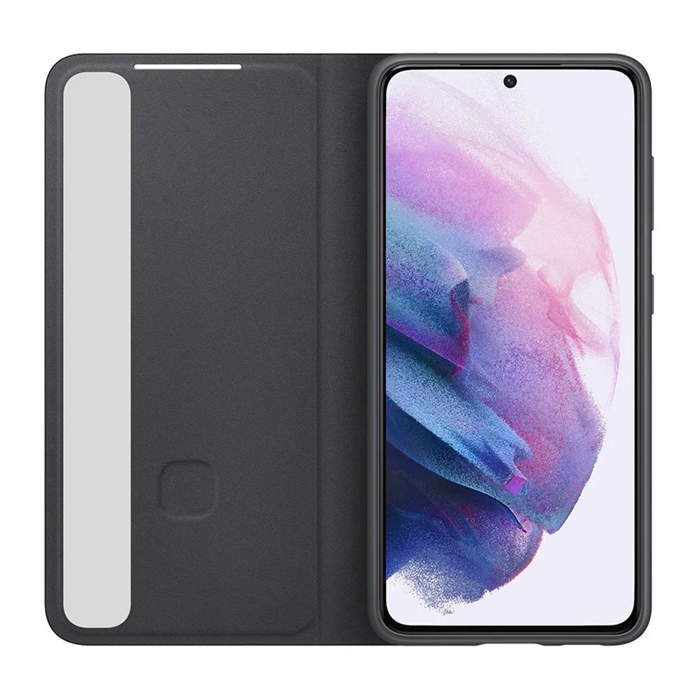 Funda de espejo Original para Samsung, funda de teléfono con vista clara para Galaxy S21 + S21Plus s-view, fundas inteligentes con tapa