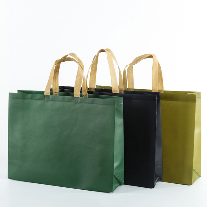 Women Foldable Large Shopping Bag Reusable Eco Bag Unisex Fabric Non-woven Shoulder Bags Tote grocery Fabric Bags Pouch