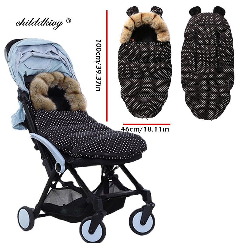Winter Baby Kinderwagen Schlafsack Nette Ohr Schlafsack Für Kleinkind Warme Dicke Plus samt FußSack Neugeborenen Rollstuhl Umschläge
