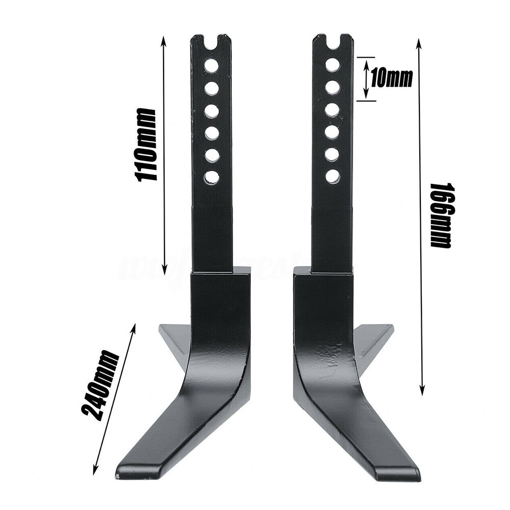 Pedestal plano Universal de aleación de aluminio, soporte fácil de instalar para TV, Base de mesa, accesorios para afilado para TCL, 32-65 pulgadas, 1 par
