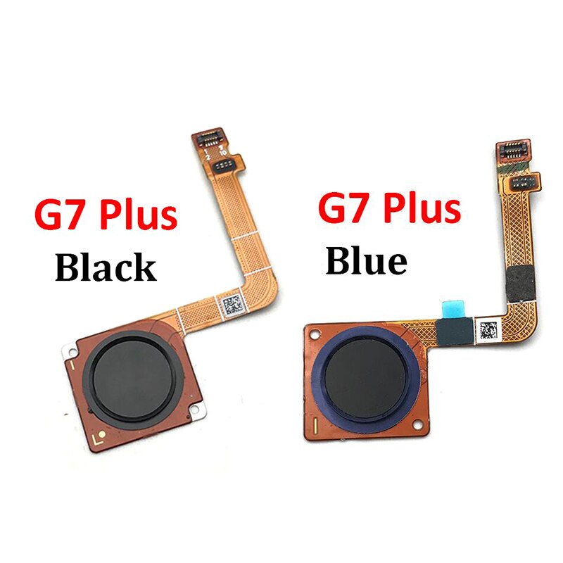 Sensor de huella dactilar Inicio tecla de retorno botón de menú, Cable flexible para Motorola Moto G7 Plus / G7 G8 Power / One Vision Home