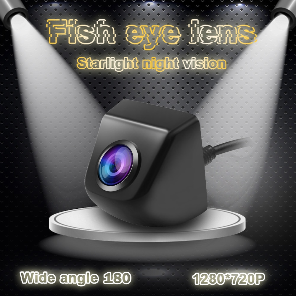 Hd Reverse Auto Camera 720P Vision Met 180H Wide Hd Angle Fish Eye Achteruitrijcamera Lens super Nachtzicht