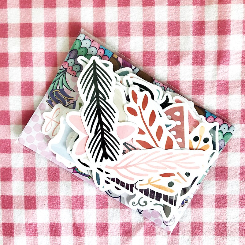 50Pcs/pack Cute Self-made Fresh VSCO Stickers For DIY Diary Fridge Skateboard Laptop Luggage Guitar