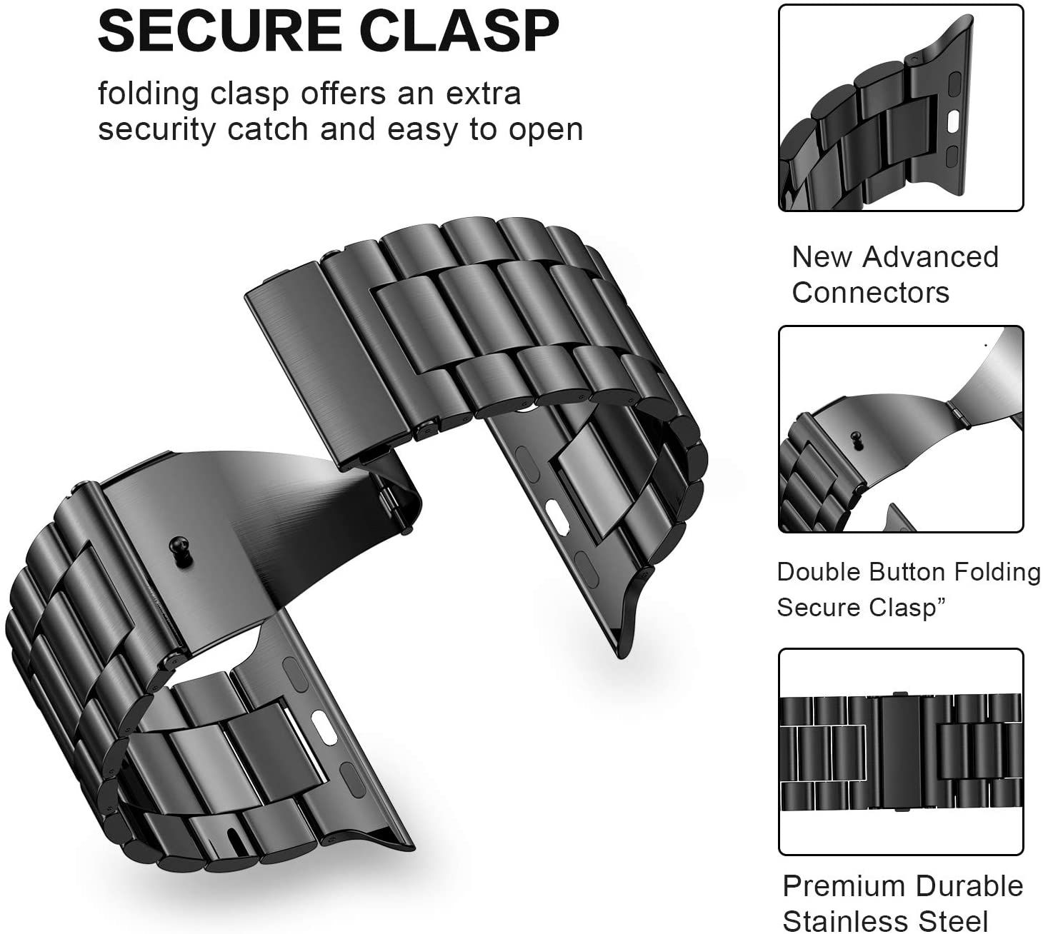 Metalen band voor Apple Watch Ultra 2 Band 49 mm roestvrijstalen armband voor iWatch 10 9 8 7 6 46 mm 42 mm 41 mm 45 mm 38 44 mm 40 mm