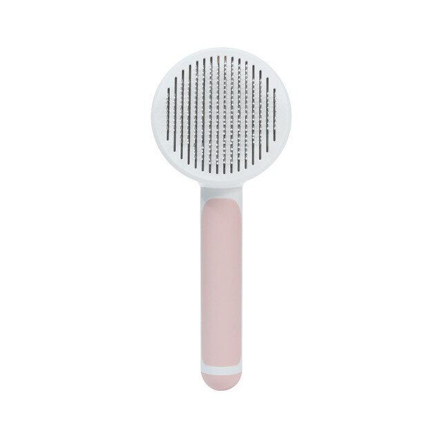 Huisdier Kat Borstel Kam Pet Haar Verwijdert Kam Automatische Katten Haar Borstel Zelfreinigende Slicker Brush Voor Honden Katten dierbenodigdheden: Pink