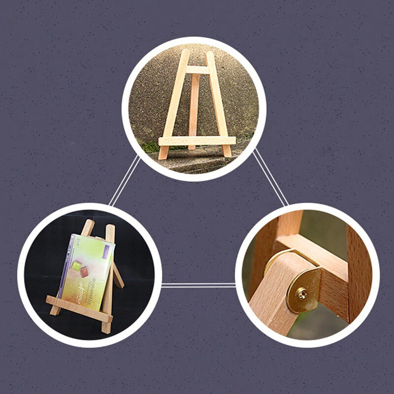 Small 11 inch Tabletop Wood Display Artist A-Frame Easel