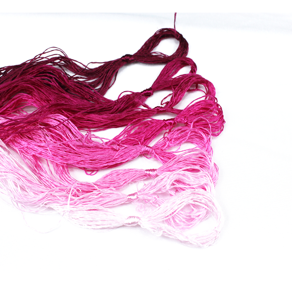 8 sztuk nici robić haftowania ręcznie haftowane nici jedwabne Spiraea jedwabne linie: turkus