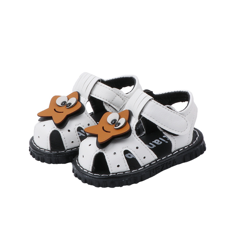 Binnenzool 11.5-13.5cm zomer baby peuter teenschoenen schattige sandalen met geluid